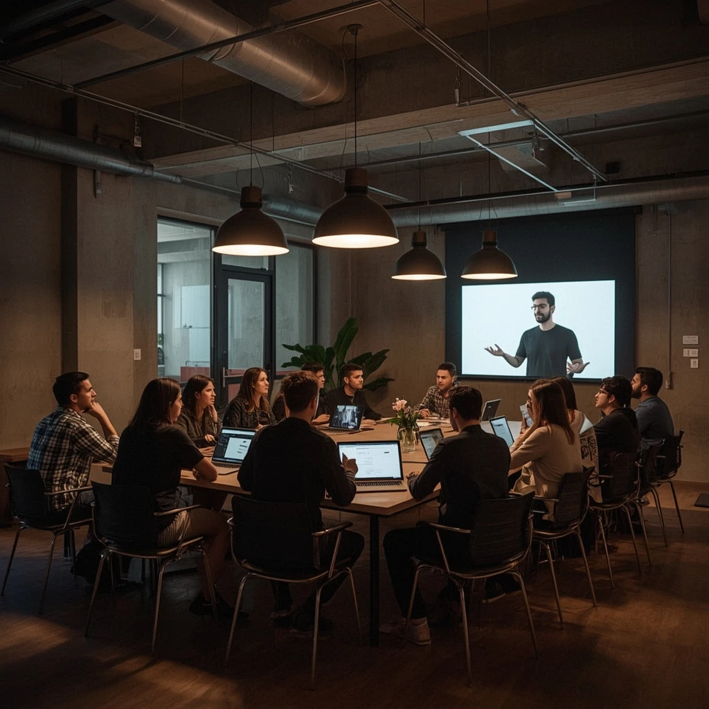 Photo illustrative de l'équipe en action